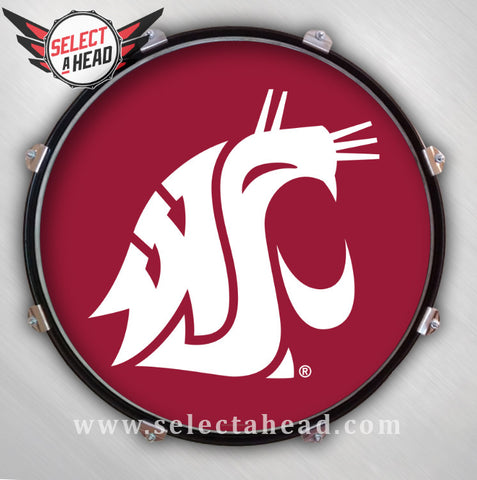 Personalized Washington State University Drum Display