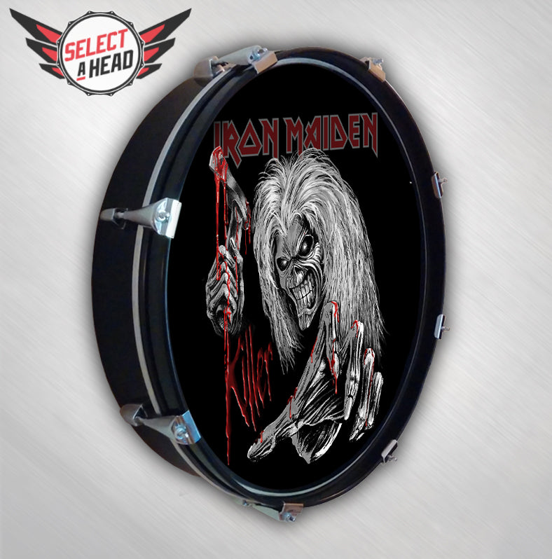 Iron Maiden  Eddie - Killer - Select a Head Drum Display