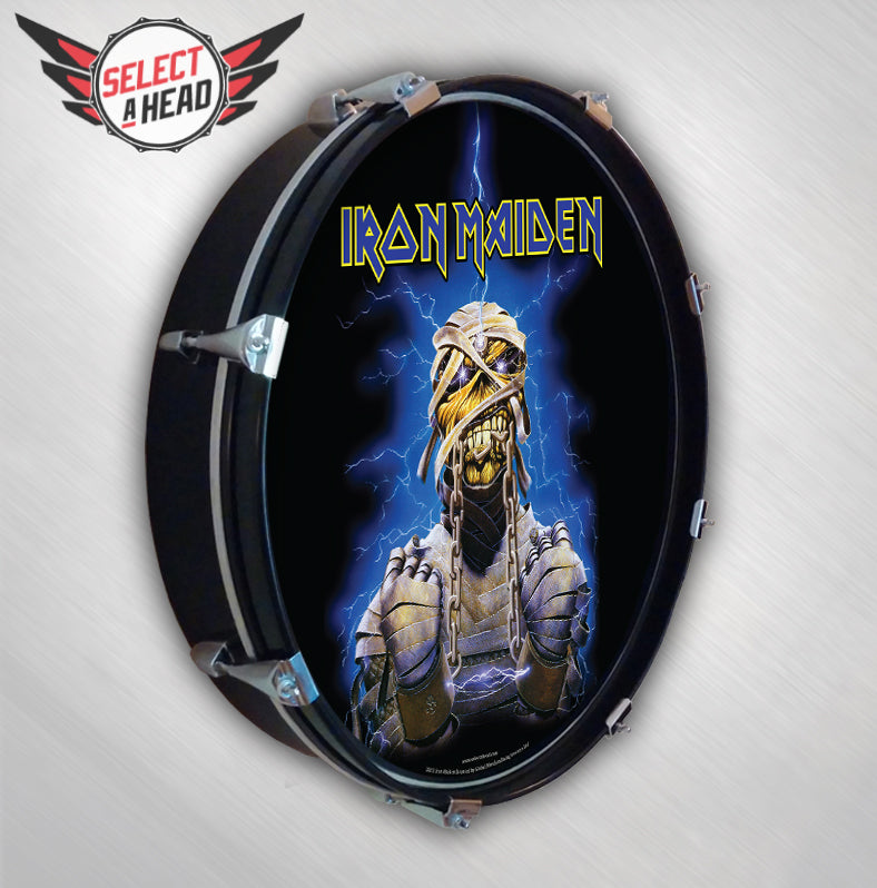 Iron Maiden  Eddie - Mummy - Select a Head Drum Display