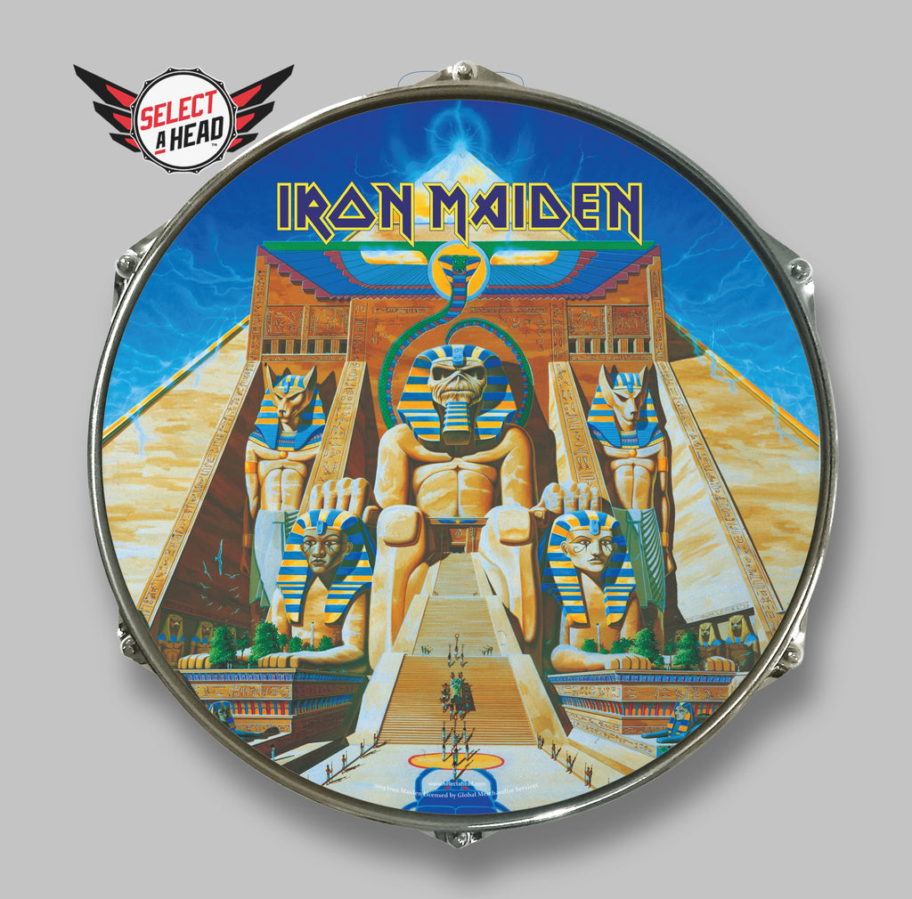 Iron Maiden Powerslave - Select a Head Drum Display