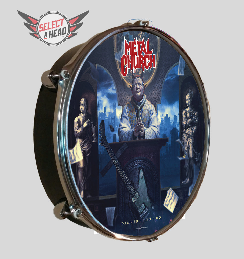 Metal Church Damned If You Do - Select a Head Drum Display