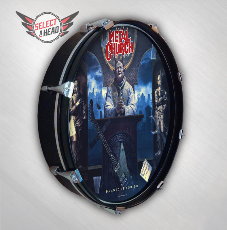 Metal Church Damned If You Do - Select a Head Drum Display