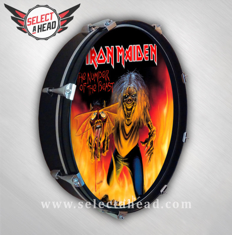 Iron Maiden Number of the Beast Alternative - Select a Head Drum Display