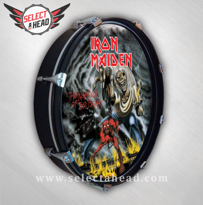 Iron Maiden Number of the Beast - Select a Head Drum Display