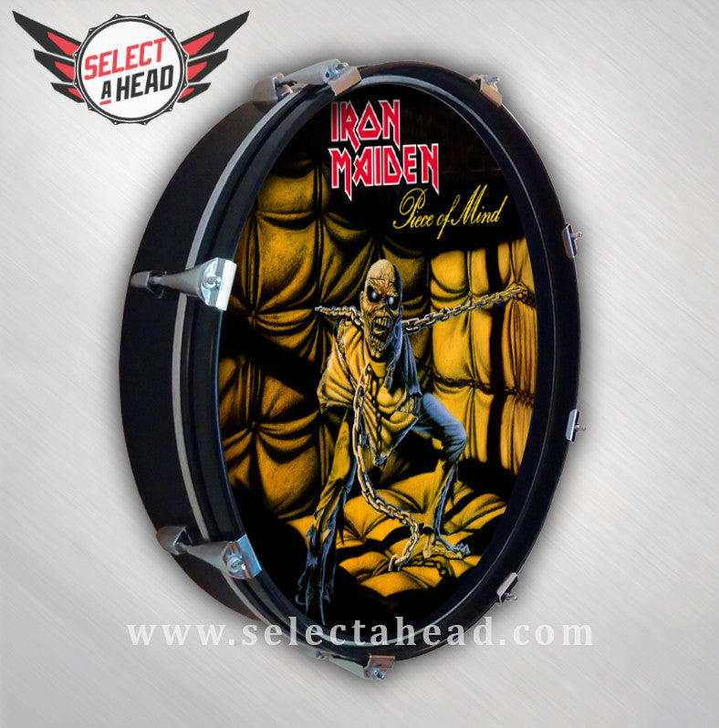 Iron Maiden  Piece of Mind - Select a Head Drum Display