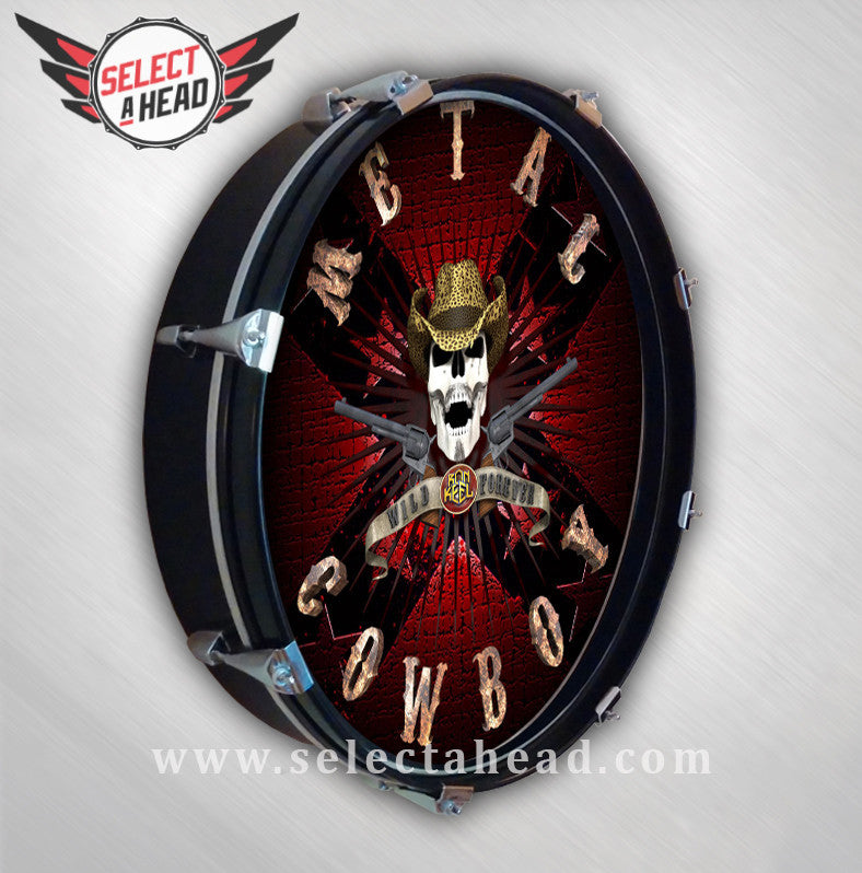 Ron Keel Metal Cowboy - Select a Head Drum Display