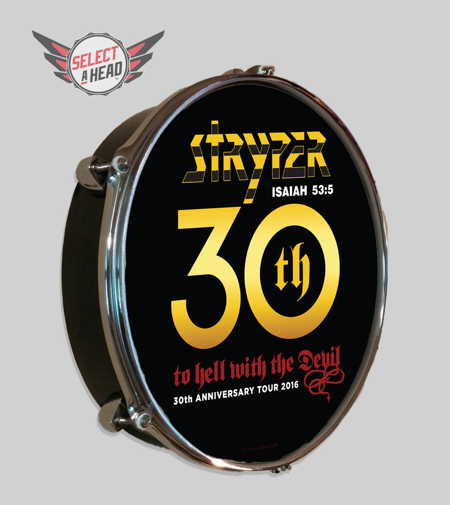 Stryper To Hell With The Devil 30th Anniversary - Select a Head Drum Display