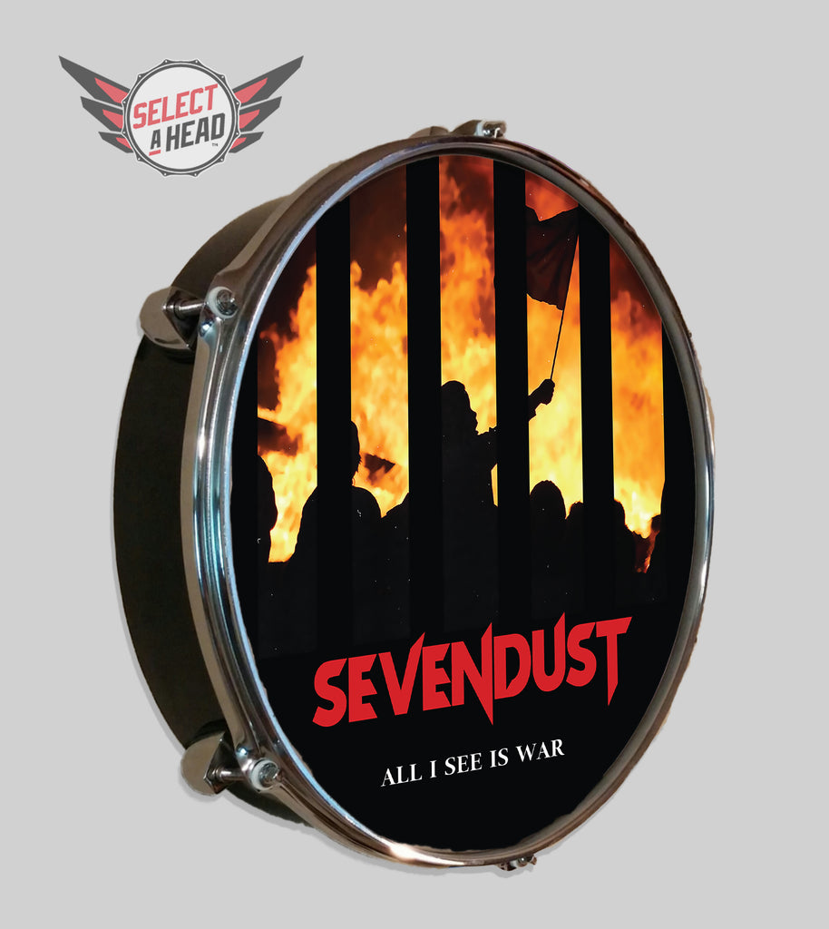 Sevendust All I See Is War - Select a Head Drum Display