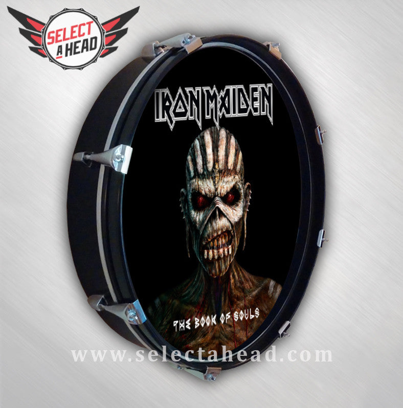Iron Maiden Book of Souls - Select a Head Drum Display
