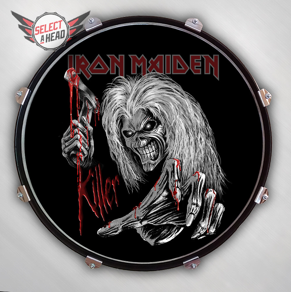Iron Maiden  Eddie - Killer - Select a Head Drum Display