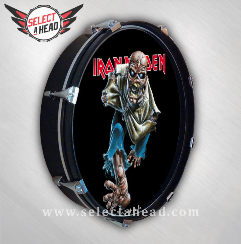 Iron Maiden Piece of Mind - Eddie - Select a Head Drum Display