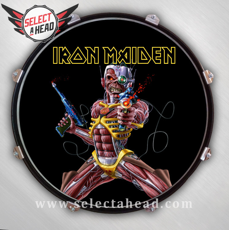 Iron Maiden Somewhere Through Time - Eddie - Select a Head Drum Display