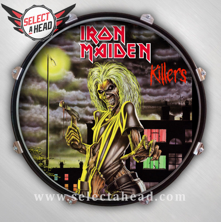 Iron Maiden Killers - Select a Head Drum Display