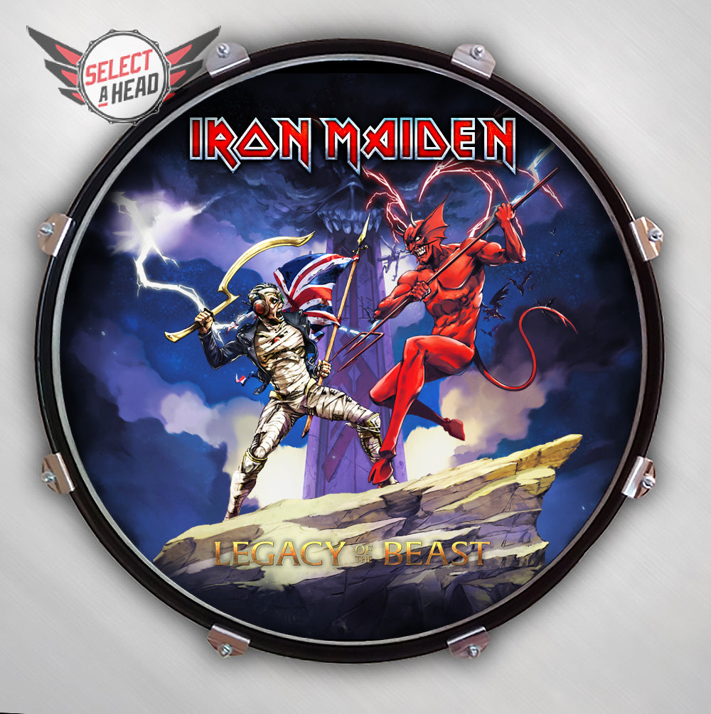 Iron Maiden  Legacy of the Beast - Select a Head Drum Display