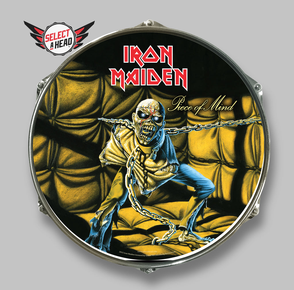 Iron Maiden  Piece of Mind - Select a Head Drum Display