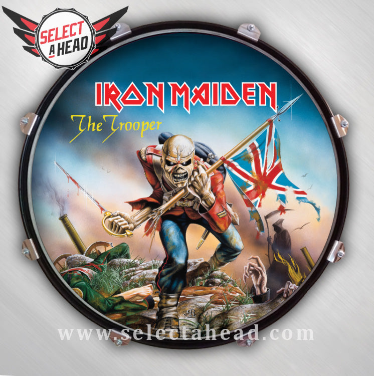 Iron Maiden The Trooper - Select a Head Drum Display